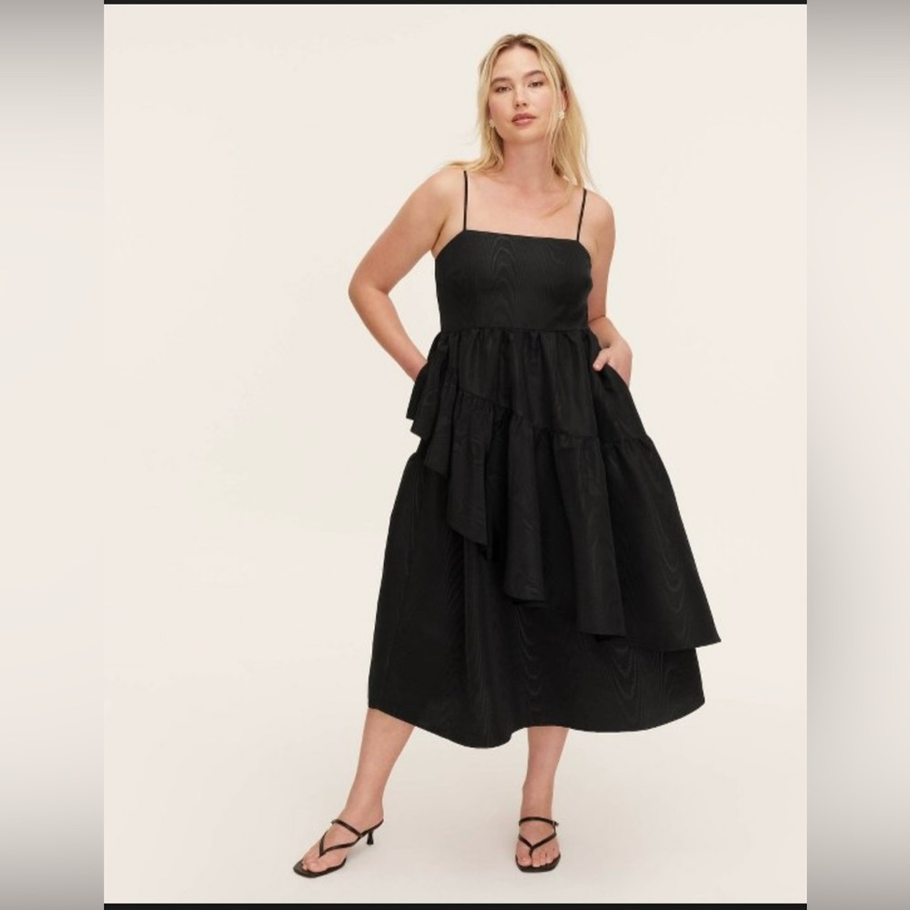 Kate Spade Black Sleeveless Midi Sundress